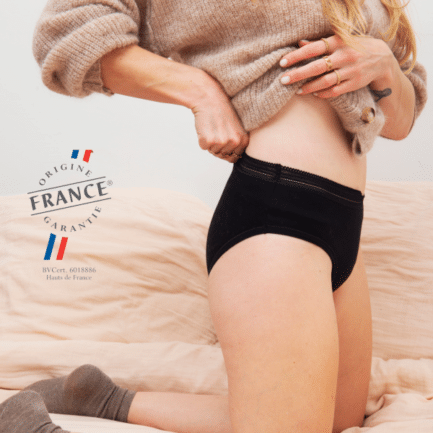 Culotte menstruelle française en coton bio
