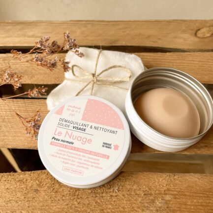 Un démaquillant solide et 5 cotons lavables